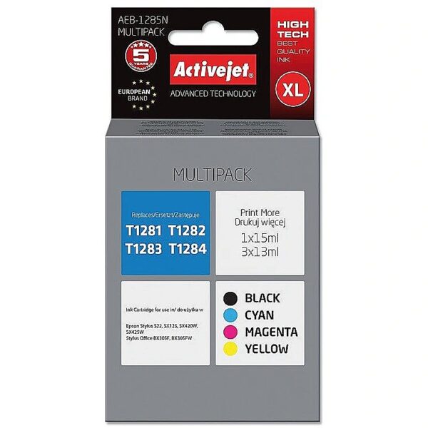 ActiveJet AEB-1285N Ink (replacement for Epson T1281