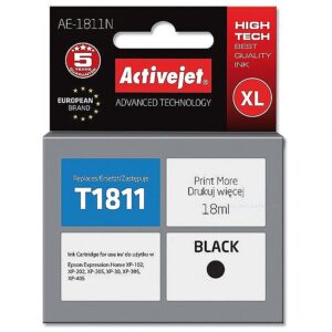 ActiveJet AE-1811N Ink Cartridge (Replacement for Epson 18XL T1811; Supreme; 18 ml; black) AE-1811N 5901443017561