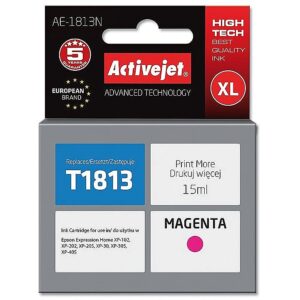 ActiveJet AE-1813N Ink cartridge (replacement for Epson 18XL T1813; Supreme; 15 ml; magenta) AE-1813N 5901443017585