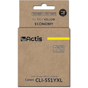 Actis KC-551Y ink (replacement for Canon CLI-551Y; Standard; 12 ml; yellow (with chip) KC-551Y 5901443019732