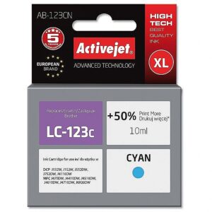 ActiveJet AB-123CN (zamiennik Brother LC123C/121C; Supreme; 10 ml; błękitny) AB-123CN 5901443020554