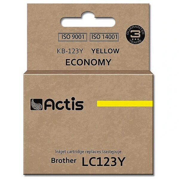 Actis KB-123Y ink (replacement for Brother LC123Y/LC121Y; Standard; 10 ml; yellow) KB-123Y 5901443020615