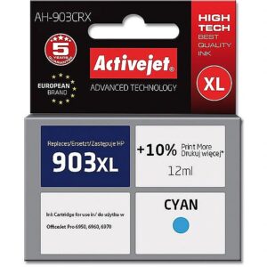 ActiveJet AH-903CRX ink (replacement for HP 903XL T6M03AE; Premium; 12 ml; cyan) AH-903CRX 5901443107521