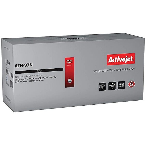 ActiveJet ATH-87N toner (replacement for HP 87A CF287A; Supreme; 9000 pages; black) ATH-87N 5901443108108