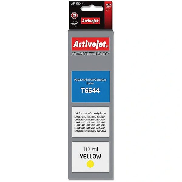 ActiveJet AE-664Y ink (replacement for Epson T6644; Supreme; 100 ml; yellow) AE-664Y 5901443110682