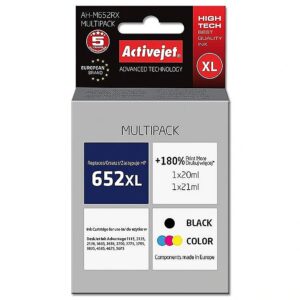 ActiveJet AH-M652RX ink (replacement for HP 652 F6V25AE/F6V24AE; Premium; 1 x 20 ml