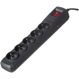 ActiveJet black power strip with cord ACJ COMBO 5G 1