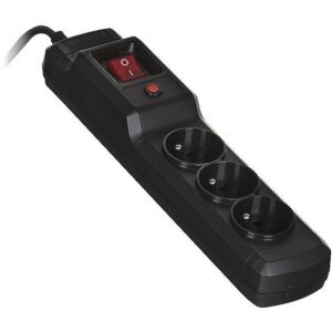 ActiveJet COMBO 3GN 3M black power strip with cord COMBO 3GN 3M 5901443115595