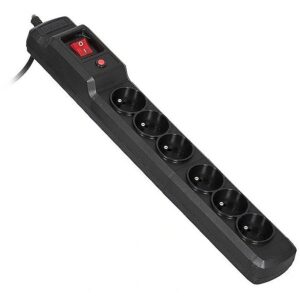 ActiveJet COMBO 6GN 3M black power strip with cord COMBO 6GN 3M 5901443115618