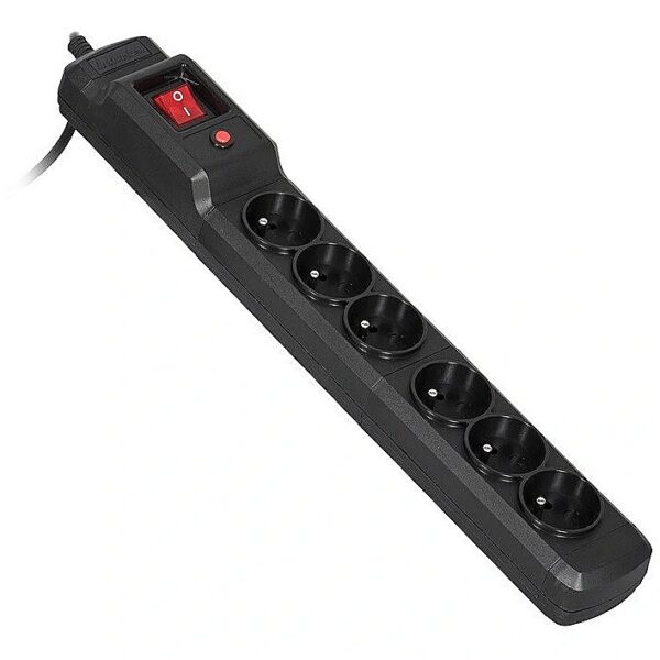 ActiveJet COMBO 6GN 5M black power strip with cord COMBO 6GN 5M 5901443115625