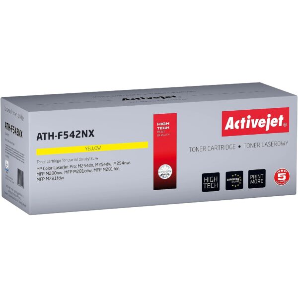 ActiveJet ATH-F542NX toner (replacement for HP 540 CF542X; Supreme; 2500 pages; yellow) ATH-F542NX 5901443117148