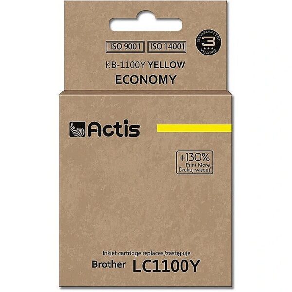 Actis KB-1100Y ink (replacement for Brother LC1100Y/LC980Yreplacement; Standard; 19 ml; yellow) KB-1100Y 5901452143992