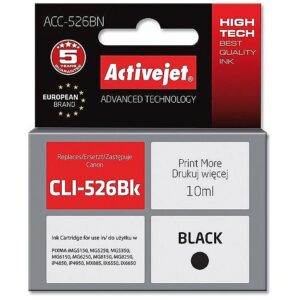 ActiveJet ACC-526BN Ink cartridge (replacement for Canon CLI-526Bk; Supreme; 10 ml; black) ACC-526BN 5901452155261