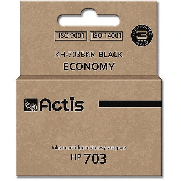 Actis KH-703BKR ink (replacement for HP 703 CD887AE; Standard; 15 ml; black) KH-703BKR 5901452155964