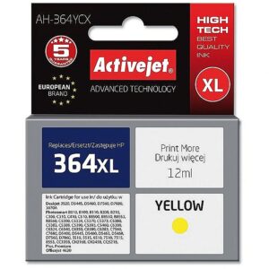 ActiveJet AH-364YCX ink (replacement for HP 364XL CB325EE; Premium; 12 ml; yelllow AH-364YCX 5901452157036