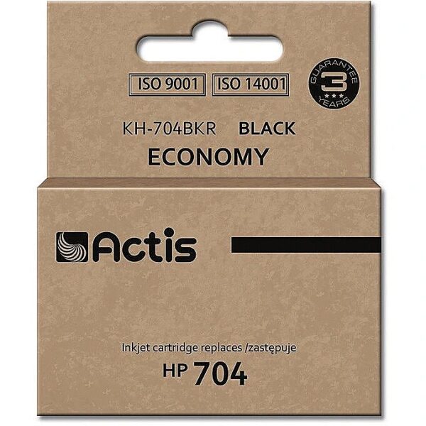 Actis KH-704BKR ink (replacement for HP 704 CN692AE; Standard; 15 ml; black) KH-704BKR 5901452157319