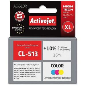 ActiveJet AC-513R Ink cartridge (replacement for Canon CL-513; Premium; 15 ml; color) AC-513R 5901452157944