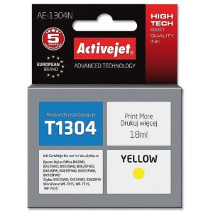 ActiveJet AE-1304N Ink (replacement for Epson T1304; Supreme; 18 ml; yellow) AE-1304N 5901452158682