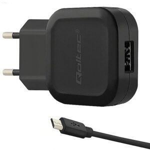 Qoltec Charger 12W 5V 2.4A USB + Micro USB cable 50195 5901878501956