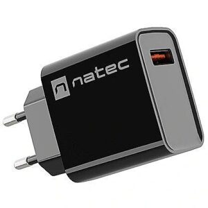 Natec USB Charger Ribera USB-A 18W black NUC-2058 5901969443073