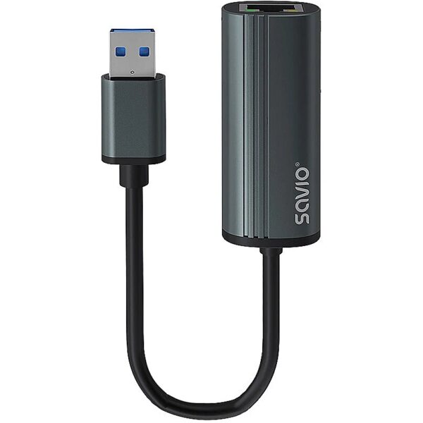 Savio Adapteris Savio USB-A 3.1 Gen 1 - RJ-45 Gigabit Ethernet AK-55 5901986047742