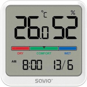 Savio Temp./humidity sensor SAVIO CT-01/W white SAVCT-01/W 5901986048381