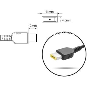 Mitsu notebook charger mitsu 20v 4.5a (prostokątny 11.0x4.5 pin - Yoga) - lenovo 90W 5ZM041 5902687188635