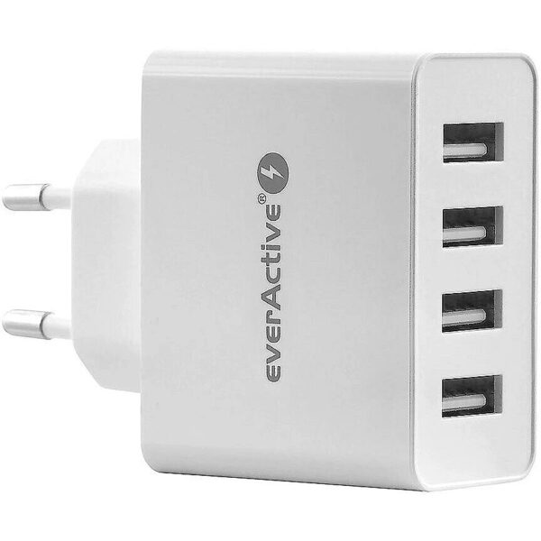 everActive PHONE CHARGER 4X USB 5A WHITE SC-400 5903205771322