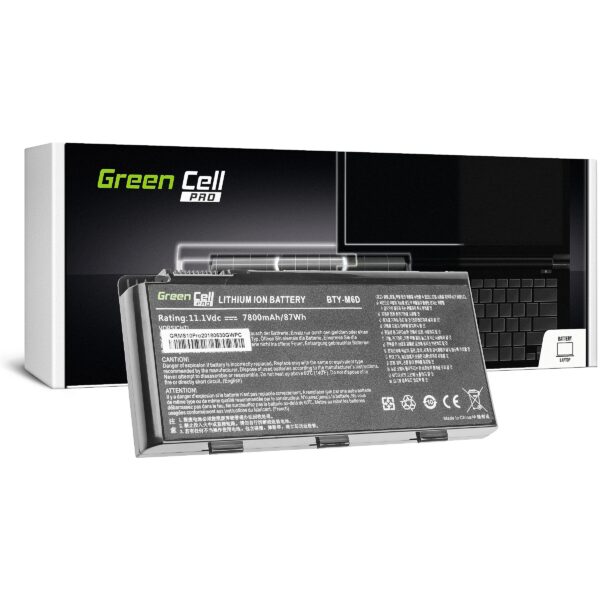 Green Cell Battery PRO BTY-M6D for MSI GT60 GT70 GT660 GT680 GT683 GT780 GT783 GX660 GX680 GX780 MS10PRO 5903317221517