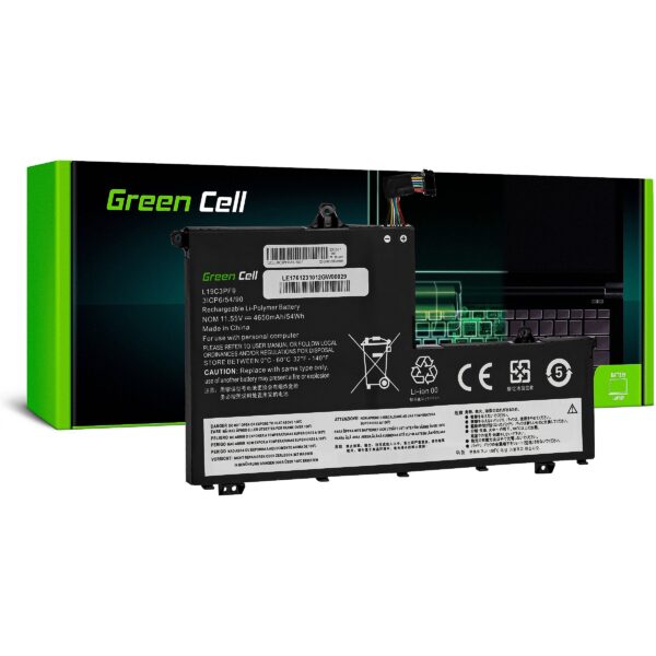 Green Cell Battery L19C3PF1 L19D3PF1 L19L3PF8 L19M3PF1 for Lenovo ThinkBook 14-IIL 14-IML 15-IIL 15-IML LE176 5904326371361