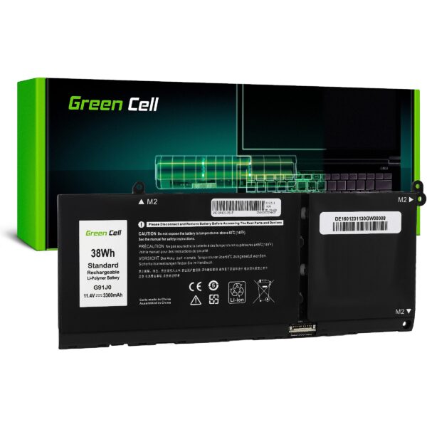 Green Cell Battery G91J0 to Dell Latitude 3320 3330 3520 Inspiron 15 3511 3525 5510 DE160 5904326372405