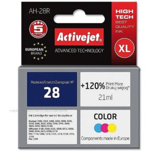 ActiveJet AH-28R Ink cartridge (replacement for HP 28 C8728A; Premium; 21 ml; color) AH-28R 5904356280640