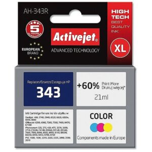 ActiveJet AH-343R Ink cartridge (replacement for HP 343 C8766EE; Premium; 21 ml; color) AH-343R 5904356286598