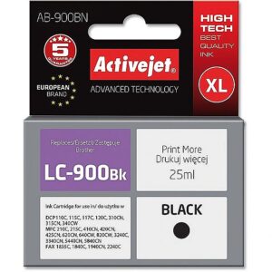 ActiveJet Ink AB-900BN (replacement for Brother LC900Bk; Supreme; 25 ml; black) AB-900BN 5904356289919