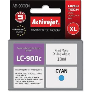 ActiveJet Ink AB-900CN (replacement for Brother LC900Bk; Supreme; 17.5 ml; cyan) AB-900CN 5904356291660