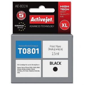 ActiveJet AE-801N ink (replacement for Epson T0801; Supreme; 15 ml; black) AE-801N 5904356293893