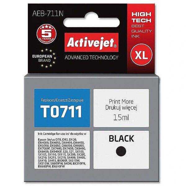 ActiveJet AEB-711N Ink cartridge (replacement for Epson T0711