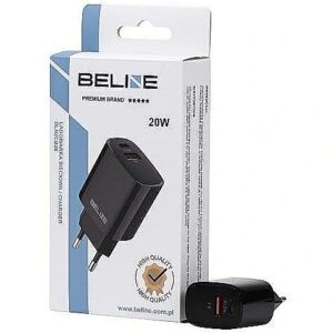 Beline Charger 20W USB-C + USB-A black Beli02159 5905359813309