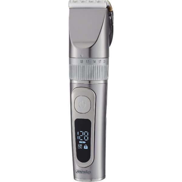 Mesko | Hair Clipper with LCD Display | MS 2843 | Cordless | Number of length steps 4 | Stainless Steel MS 2843 5905575901866