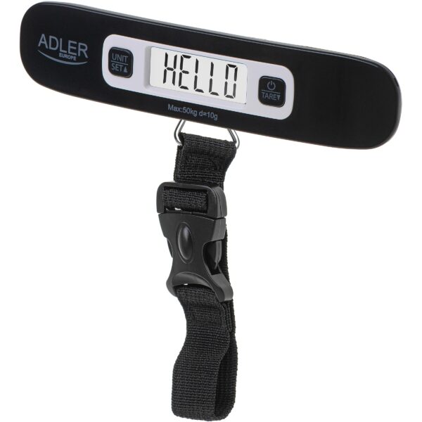 Adler | Travel Luggage Scale | AD 8190 | Maximum weight (capacity) 50 kg | Accuracy 10 g | Black AD 8190 5905575903761