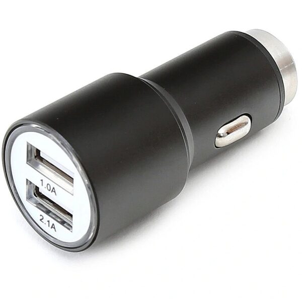 Omega car charger 2xUSB 2100mA Metal