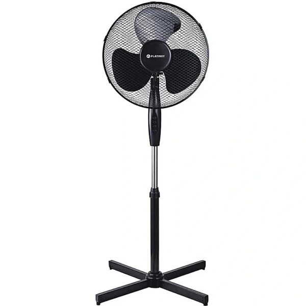 Platinet PSF1616B Stand High 40W Power Fan with 3 Speed levels / Swing function Black PSF1616B 5907595447331