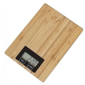 Omega OBKSB Kitchen Scale BAMBOO with LCD (max 5kg) OBKSB 5907595449809