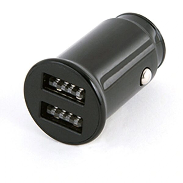 Platinet PLCR22B Mini Universal Dual USB 3.4A Fast Car Charger + Micro USB 1m cable Black PLCR22B 5907595449922