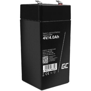 Green Cell AGM VRLA 4V 4Ah maintenance-free battery for the alarm system