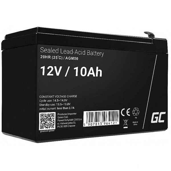 Green Cell Battery AGM VRLA 12V 10Ah AGM50 5907813964121