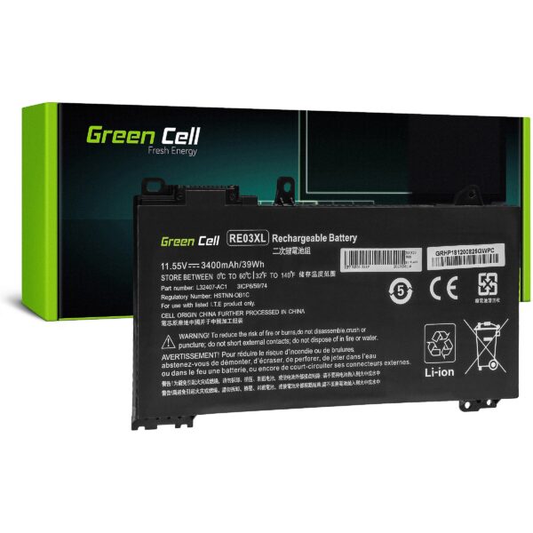 Green Cell Battery RE03XL for HP ProBook 430 G6 G7 440 G6 G7 445 G6 G7 450 G6 G7 455 G6 G7 445R G6 455R G6 HP181 5907813965579