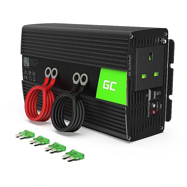 Green Cell Power Inverter 24V to 230V 1000W/2000W Modified sine wave UK PLUG INV23UK 5907813966965