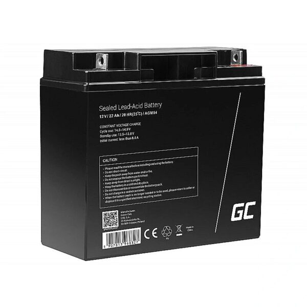 Green Cell AGM54 vehicle battery AGM (Absorbed Glass Mat) 22 Ah 12 V AGM54 5907813968327