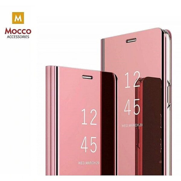 Mocco Clear View Cover Case For Samsung Galaxy A42 5G Pink MO-CL-SA-A42-PI